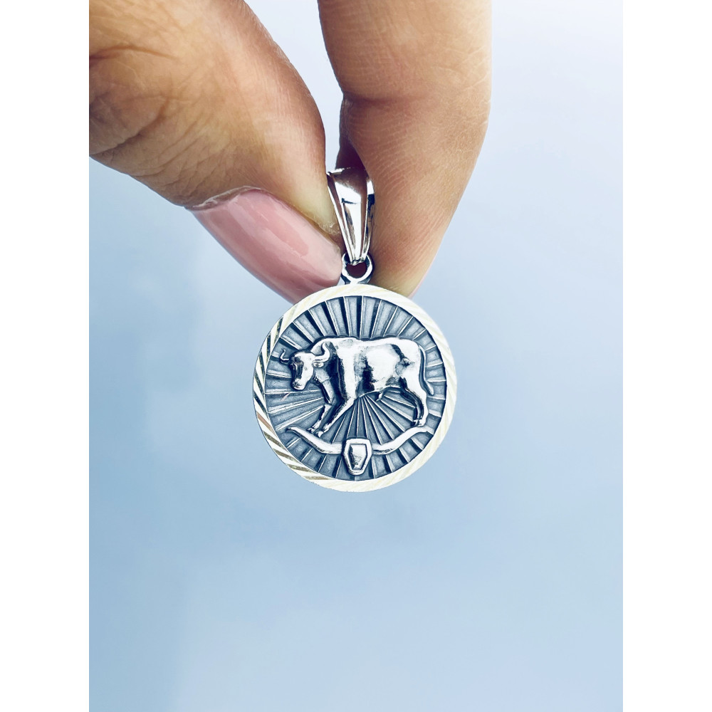 Silber Anhänger Stier Sternzeichen Tierkreiszeichen Horoskop Kettenanhänger