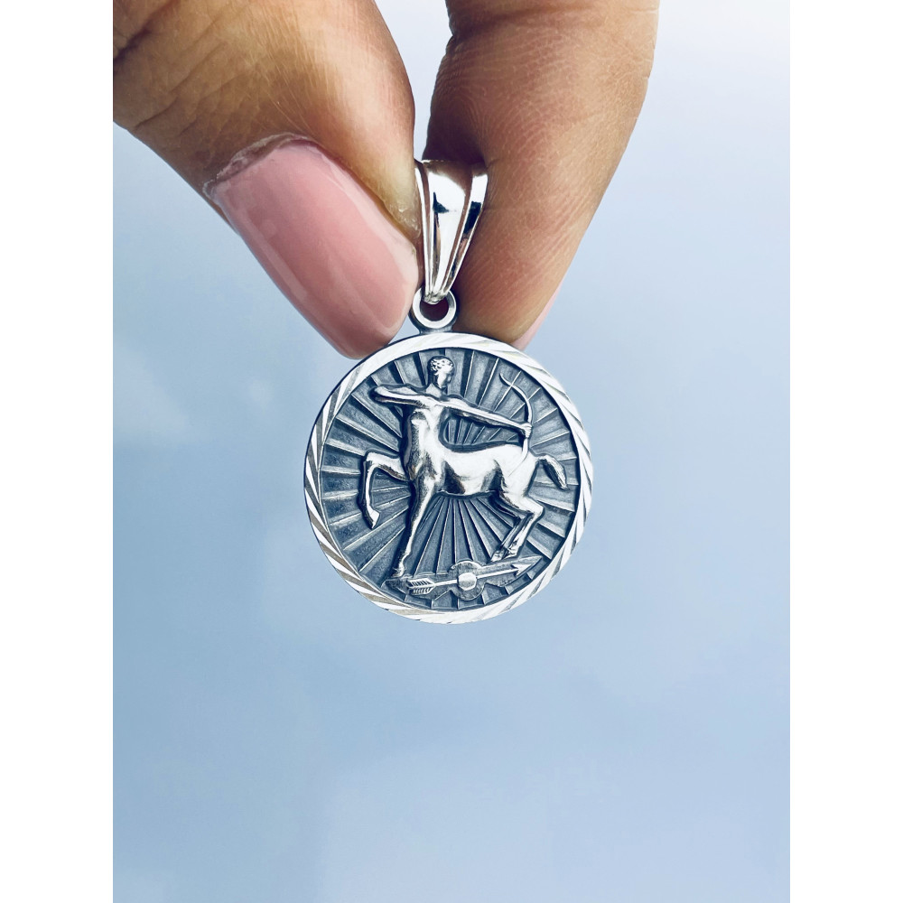 Silber Anhänger Schütze Sternzeichen Tierkreiszeichen Horoskop Kettenanhänger