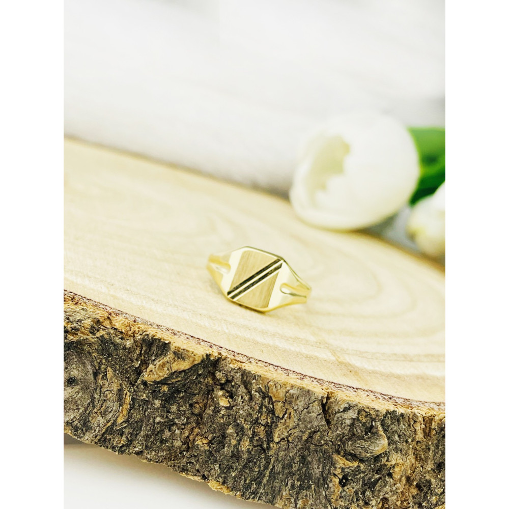 Gold-Siegelring für Männer Signet Gold 585er 14KT