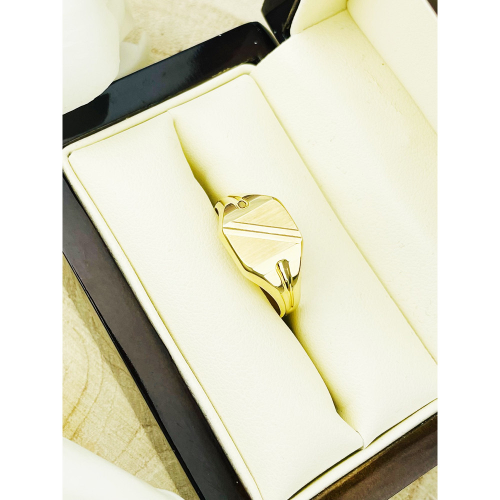 Gold-Siegelring für Männer Signet Gold 585er 14KT