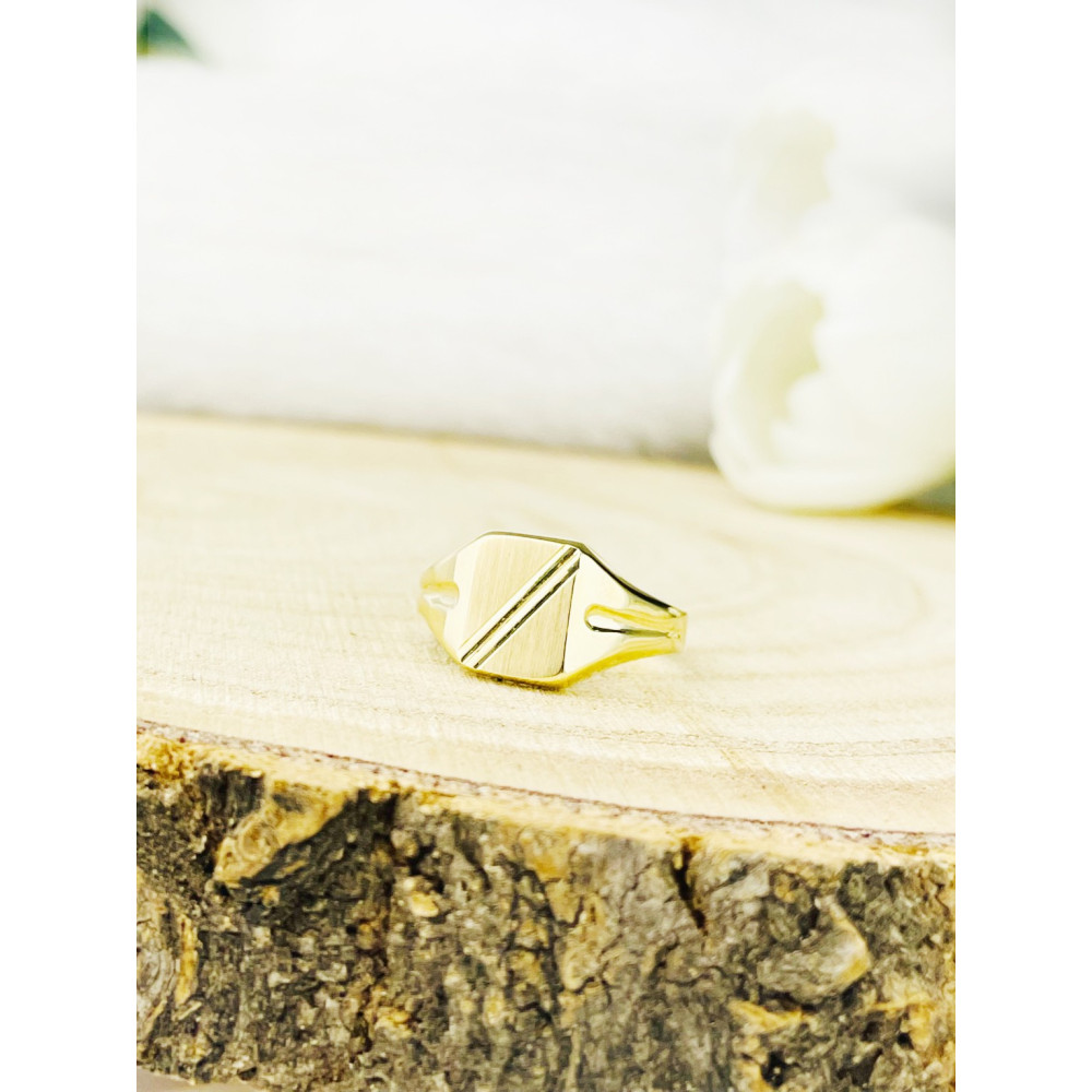 Gold-Siegelring für Männer Signet Gold 585er 14KT