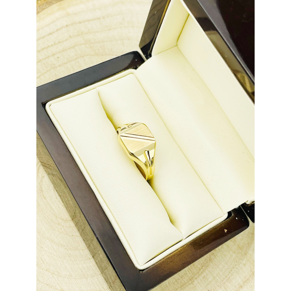 Gold-Siegelring für Männer Signet Gold 585er 14KT