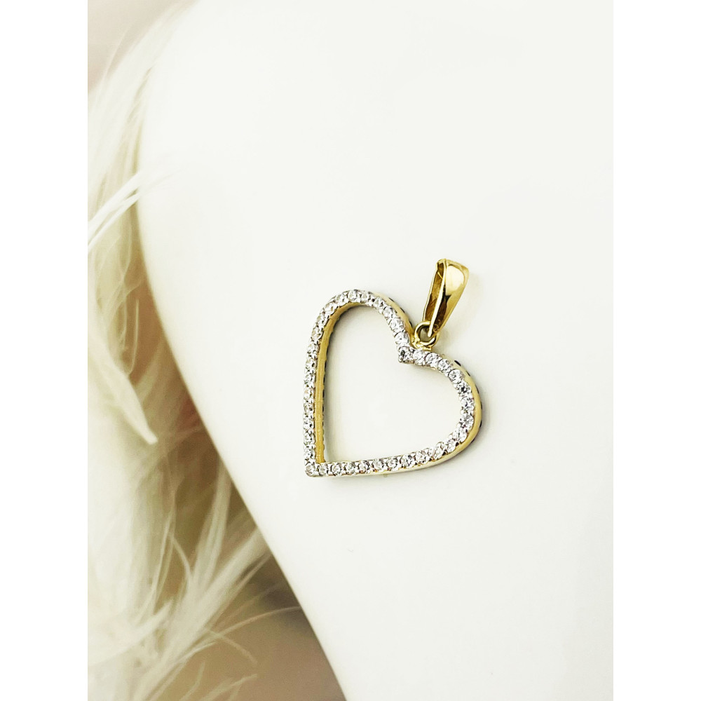 copy of Złoty wisiorek zawieszka rozeta ażurowa