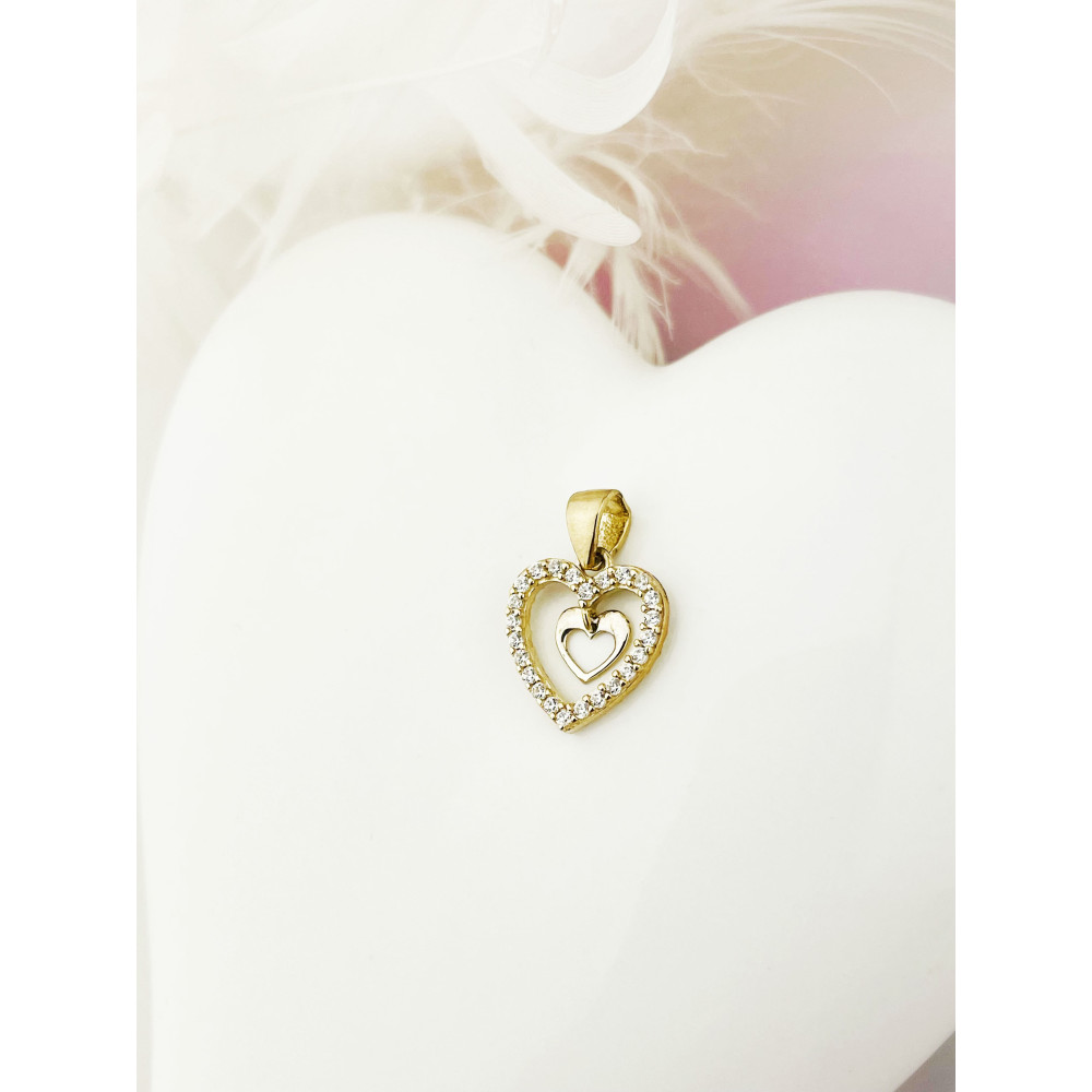 copy of Złoty wisiorek zawieszka rozeta ażurowa