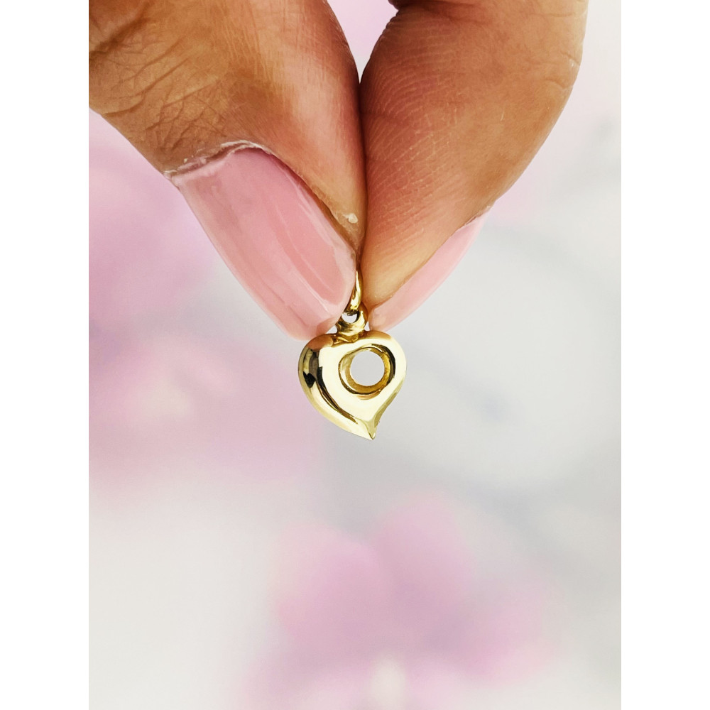 Anhänger Herz Kettenanhänger Gelbgold Goldanhänger 585er 14KT