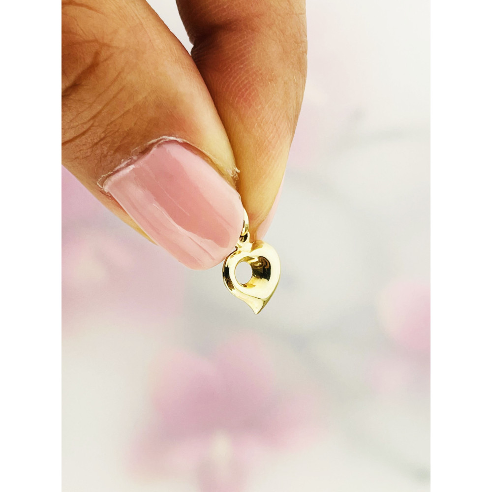 Anhänger Herz Kettenanhänger Gelbgold Goldanhänger 585er 14KT