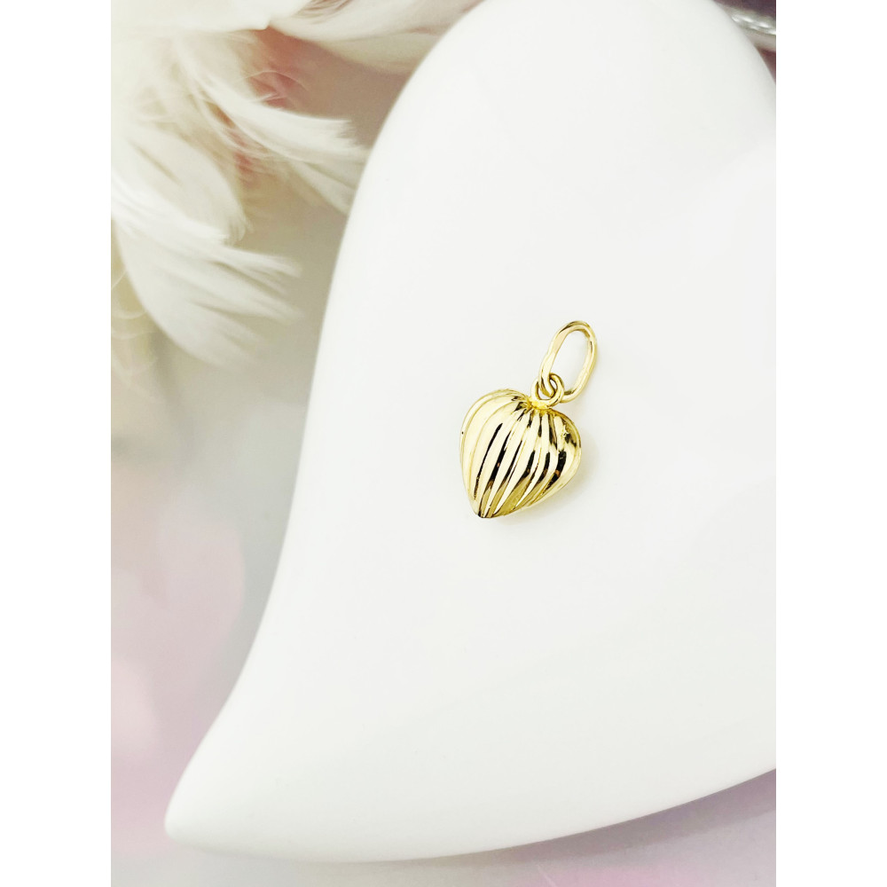 Anhänger Kettenanhänger Gold Goldanhänger Herz 585er 14KT