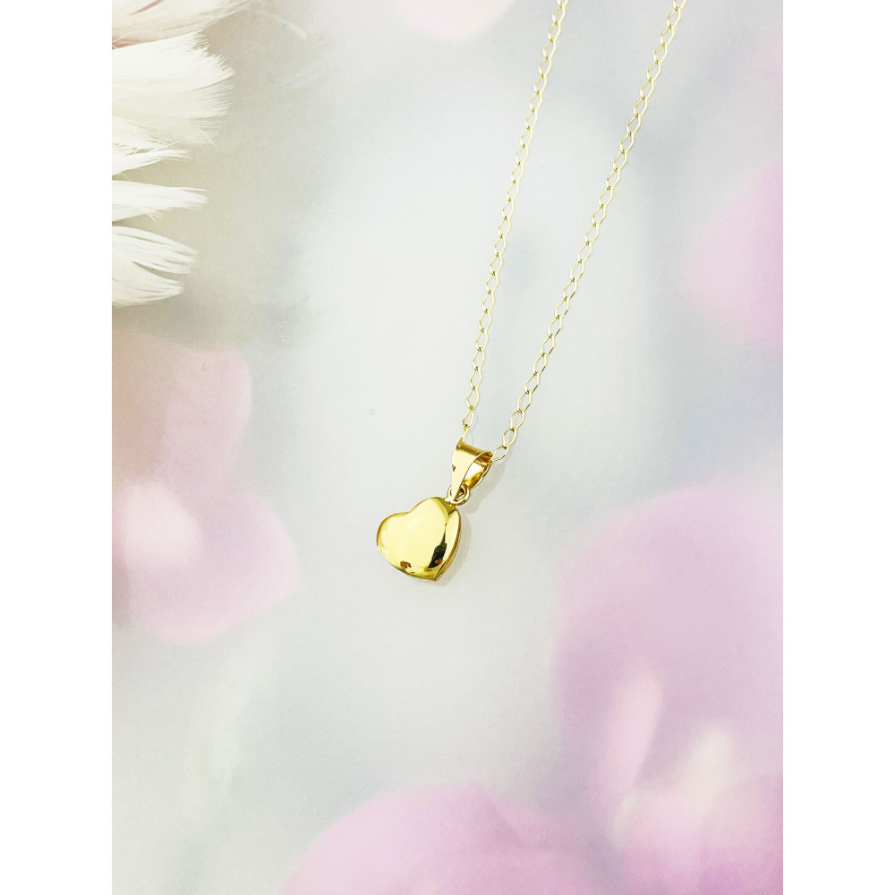 Anhänger Kettenanhänger Gold Goldanhänger Herz 585er 14KT