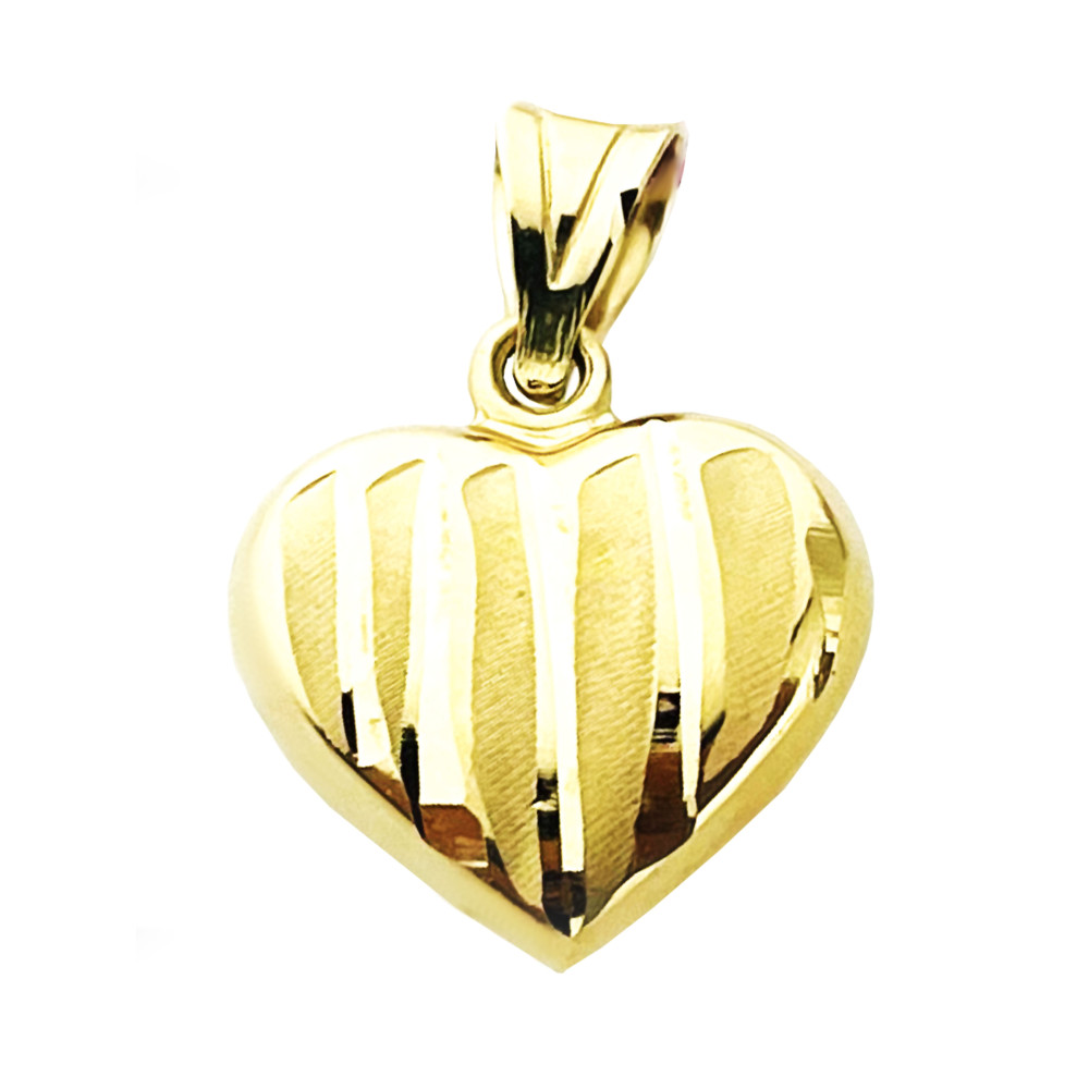Anhänger Herz Kettenanhänger Gelbgold Goldanhänger 585er 14KT