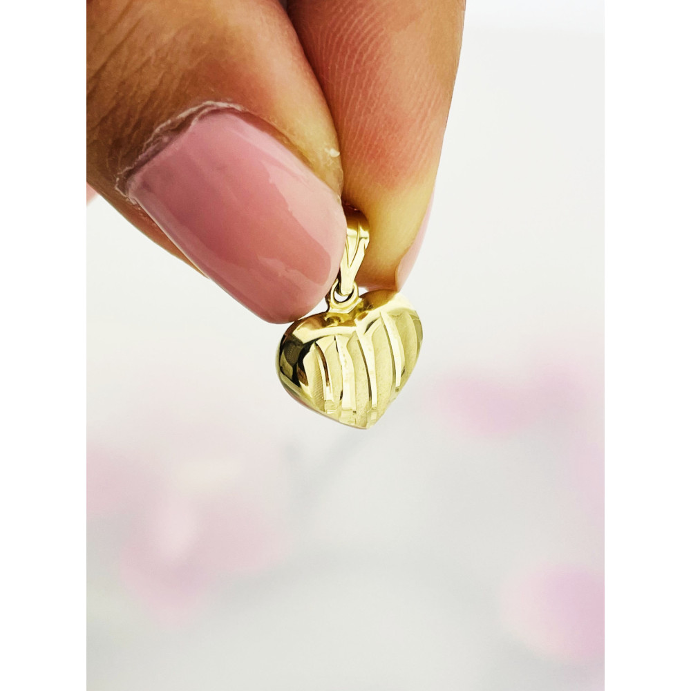 Anhänger Herz Kettenanhänger Gelbgold Goldanhänger 585er 14KT