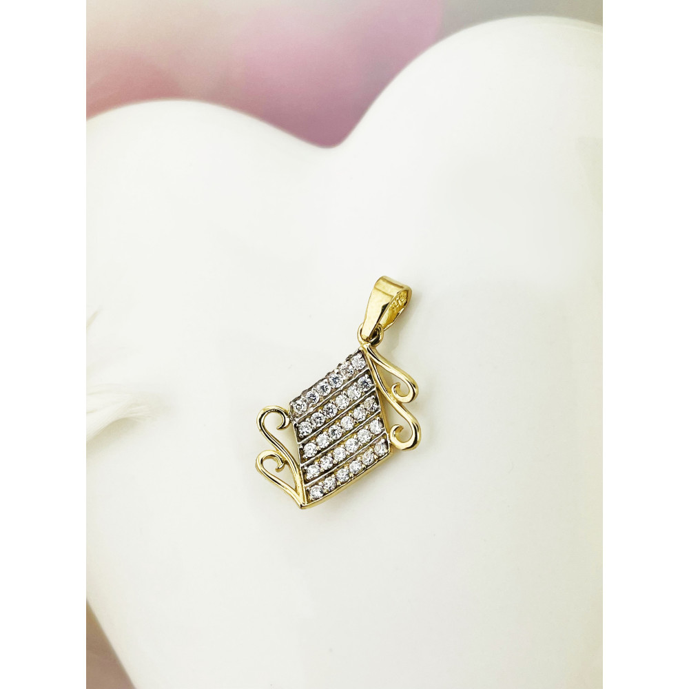 Wisiorek fantazyjny dwukolorowy