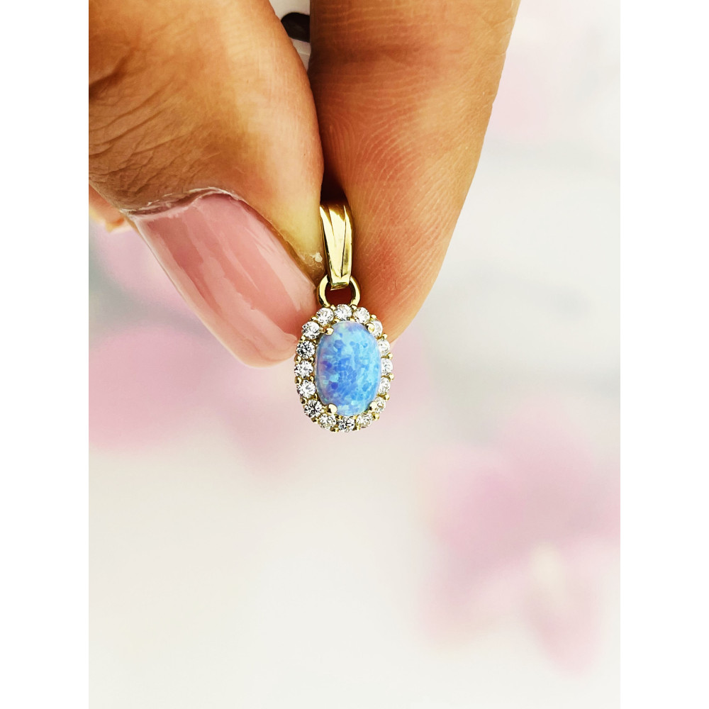 copy of Złota zawieszka wisiorek łeska