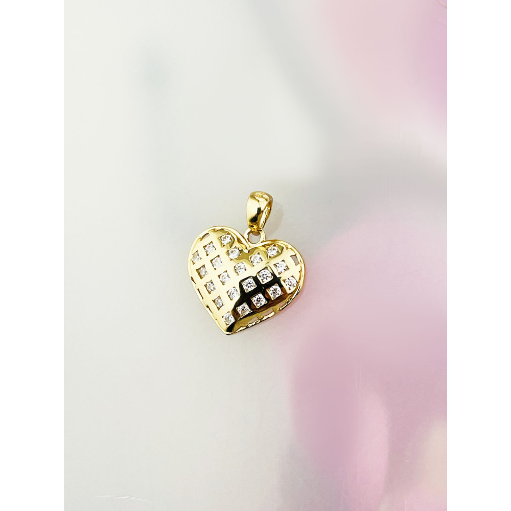 copy of Złoty wisiorek zawieszka rozeta ażurowa