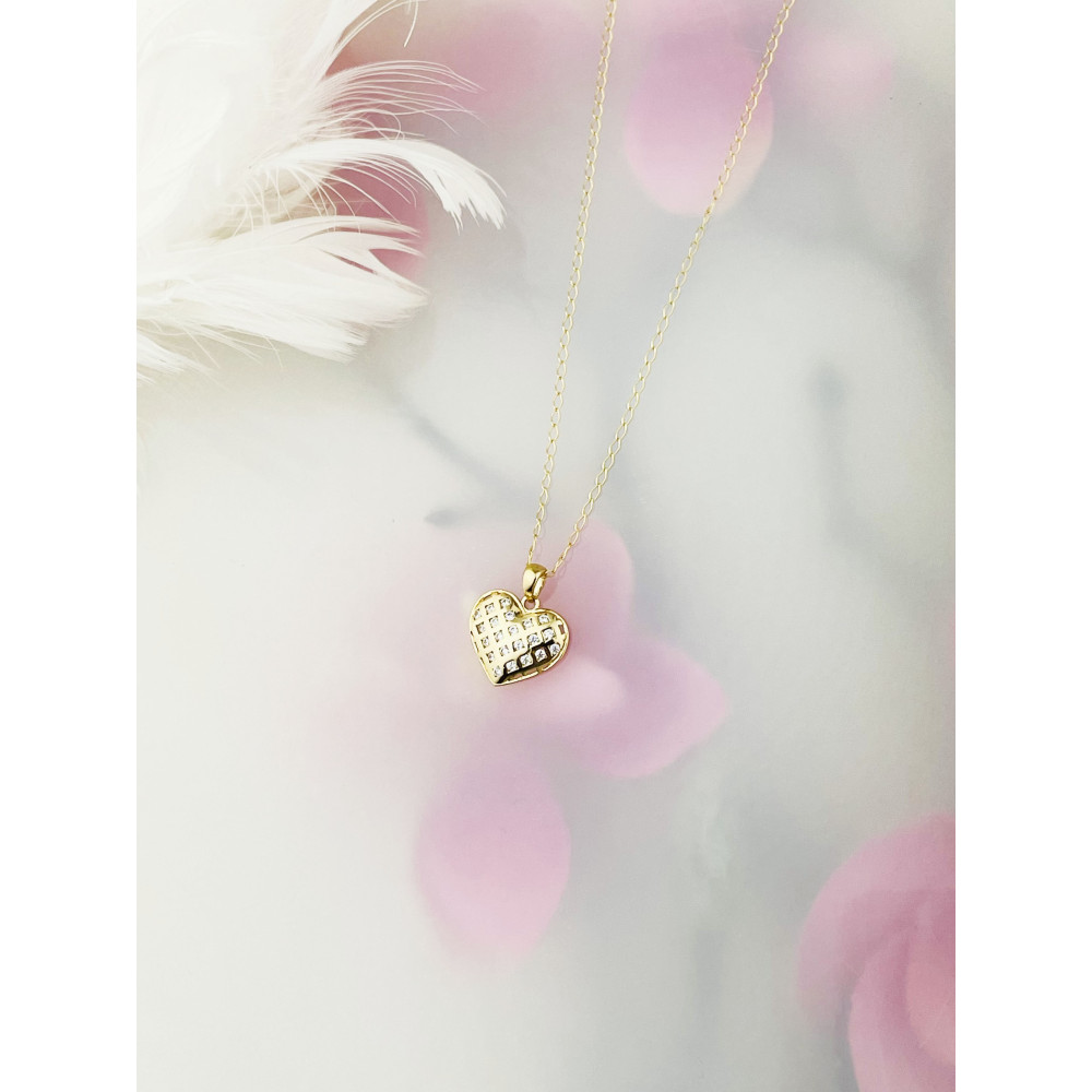 copy of Złoty wisiorek zawieszka rozeta ażurowa