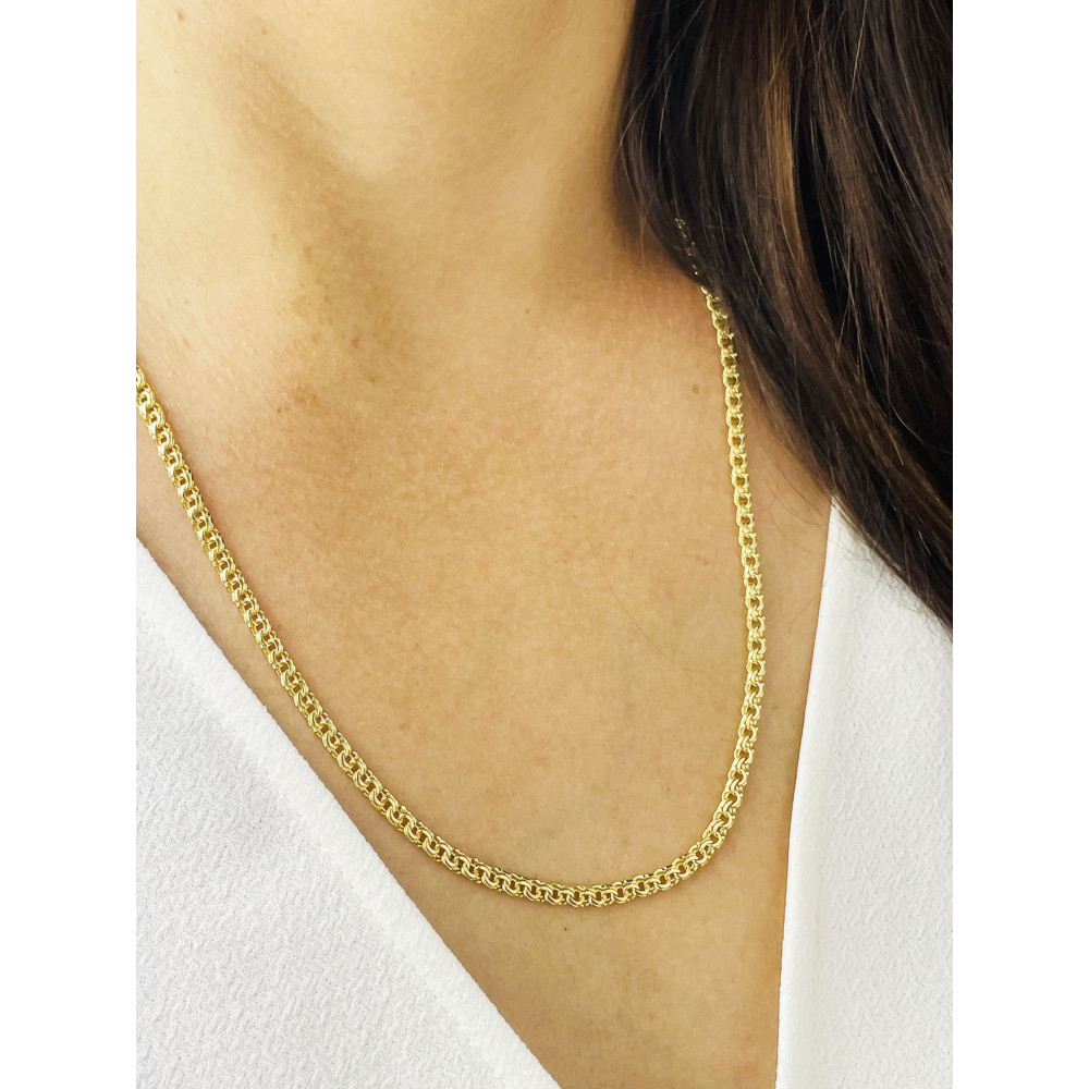 Goldkette Panzerkette Halskette Collier Echt Gold 585er 14KT