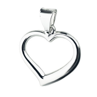 Silber Damen Medaillon Anhänger Herz
