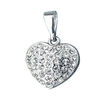 925 Silber Damen Medaillon Anhänger Herz mit Zirkonia
