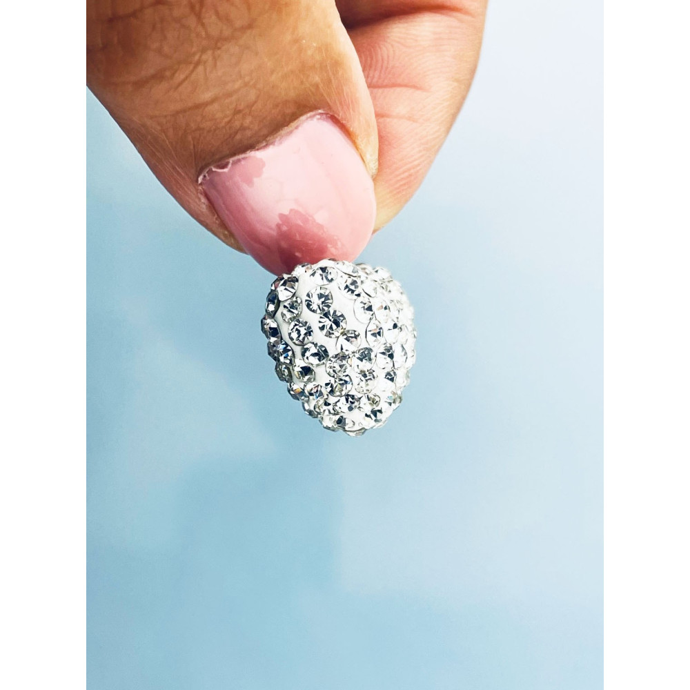 925 Silber Damen Medaillon Anhänger Herz mit Zirkonia