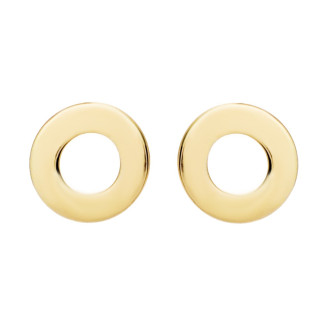 Ohrringe Ringel Ohrhänger Ohrstecker Ohrschmuck Gelbgold Paar