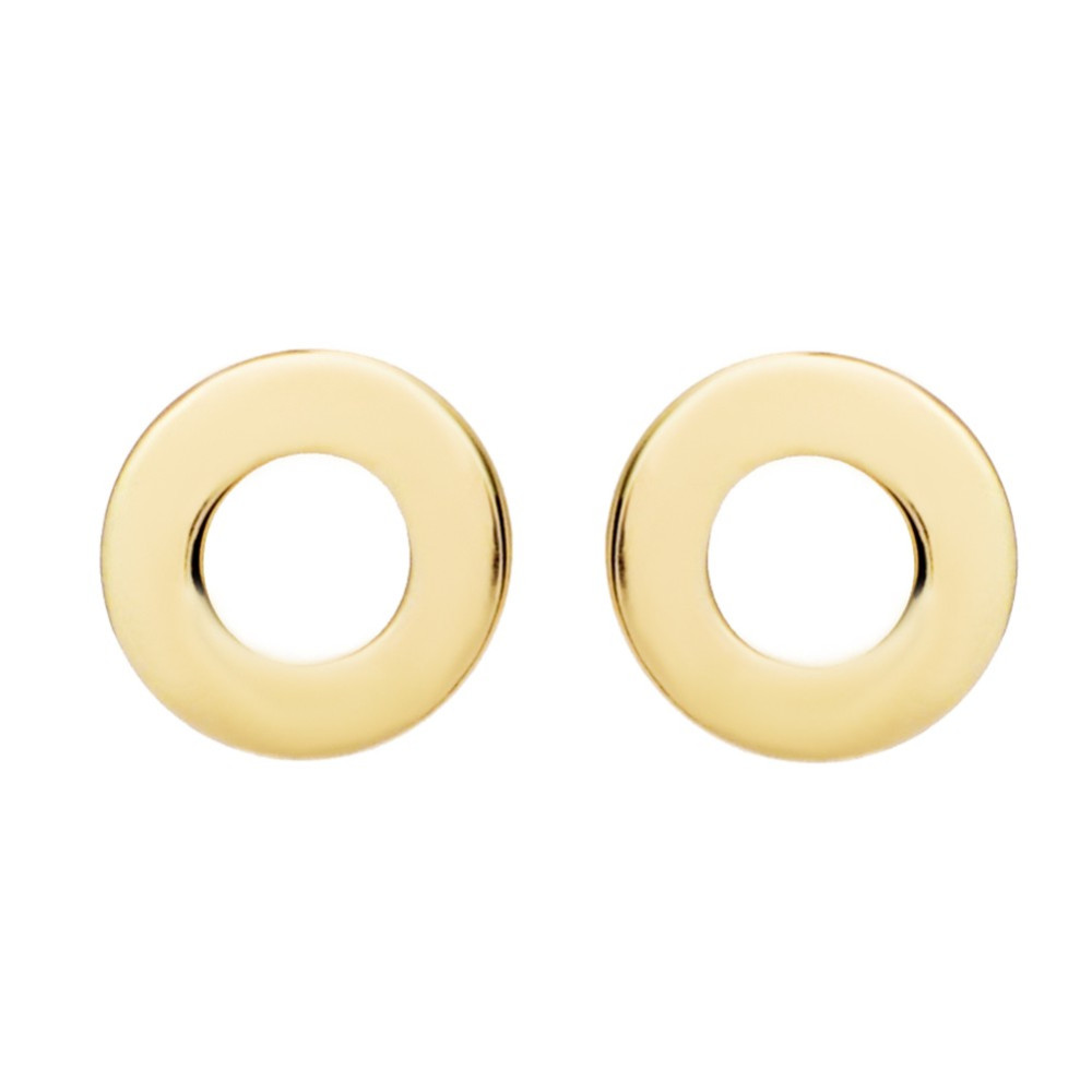 Ohrringe Ringel Ohrhänger Ohrstecker Ohrschmuck Gelbgold Paar