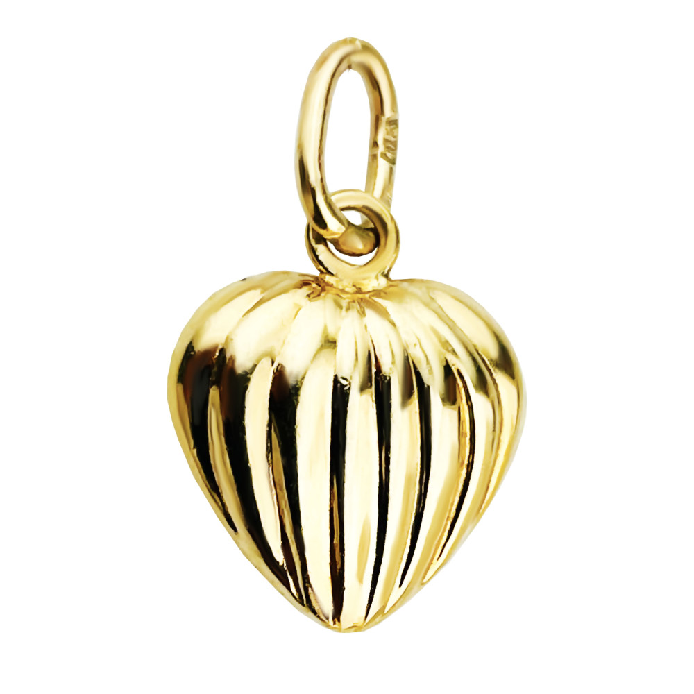 Anhänger Kettenanhänger Gold Goldanhänger Herz 585er 14KT