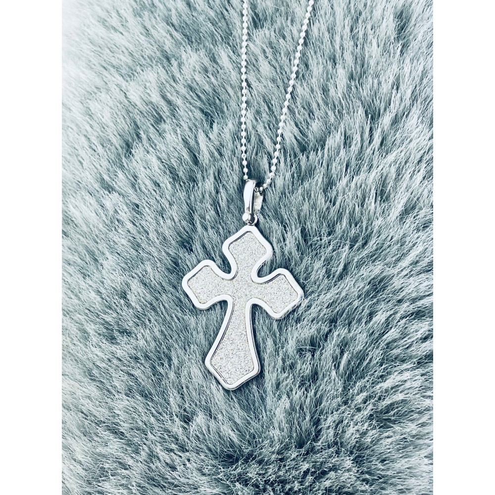 Silber 925erAnhänger Kreuz  Erstkommunion Taufe