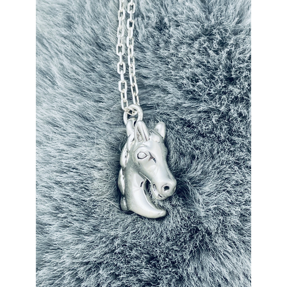 Silber Anhänger Pferd Figur