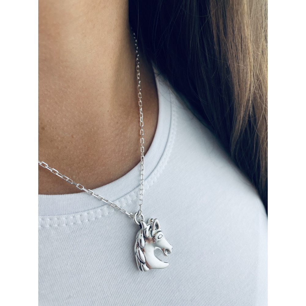 Silber Anhänger Pferd Figur