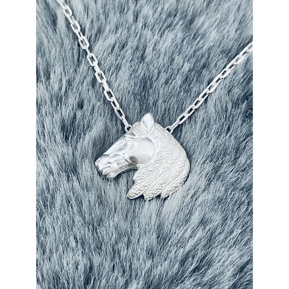 Silber Anhänger Pferd