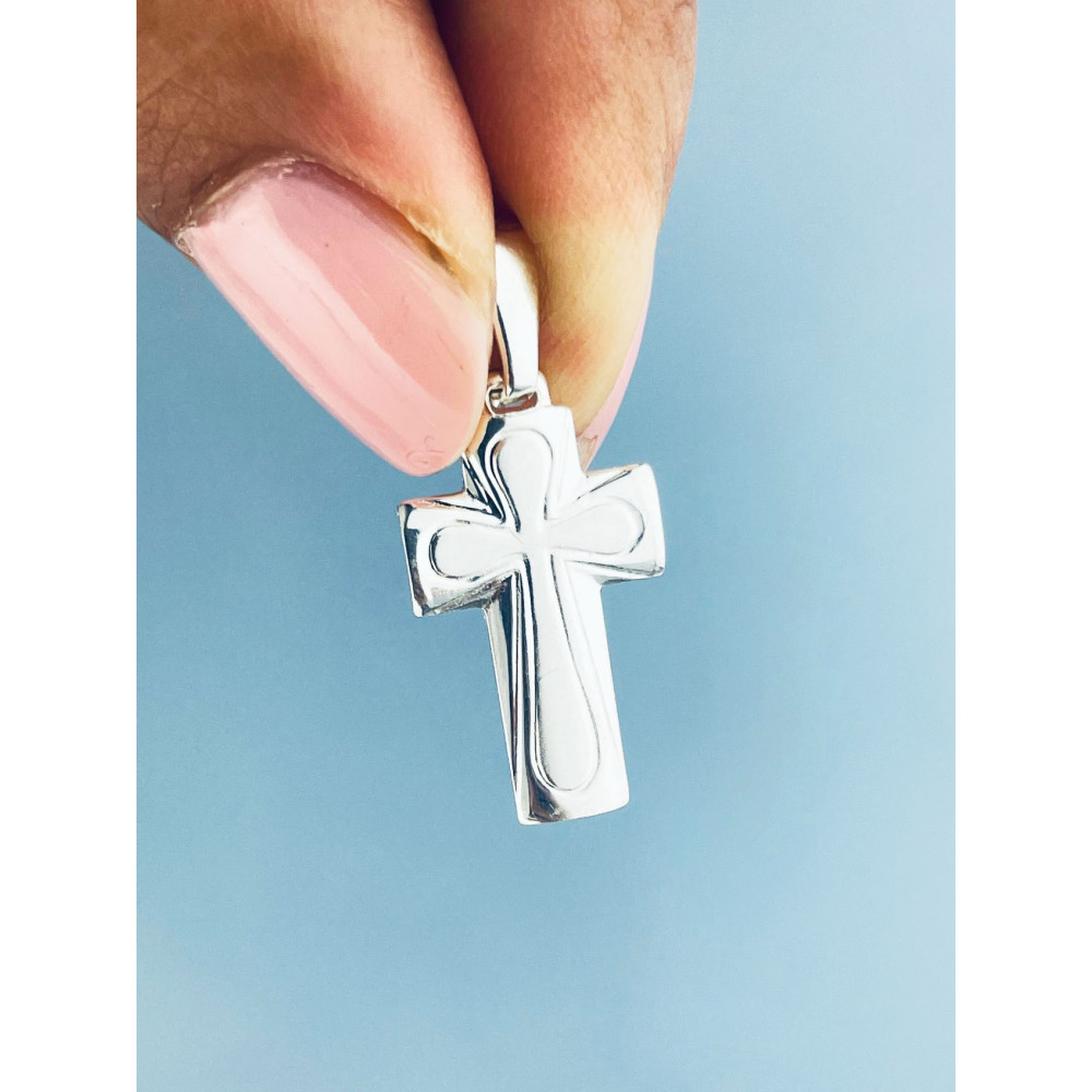 Silber Anhänger Kreuz Erstkommunion Taufe