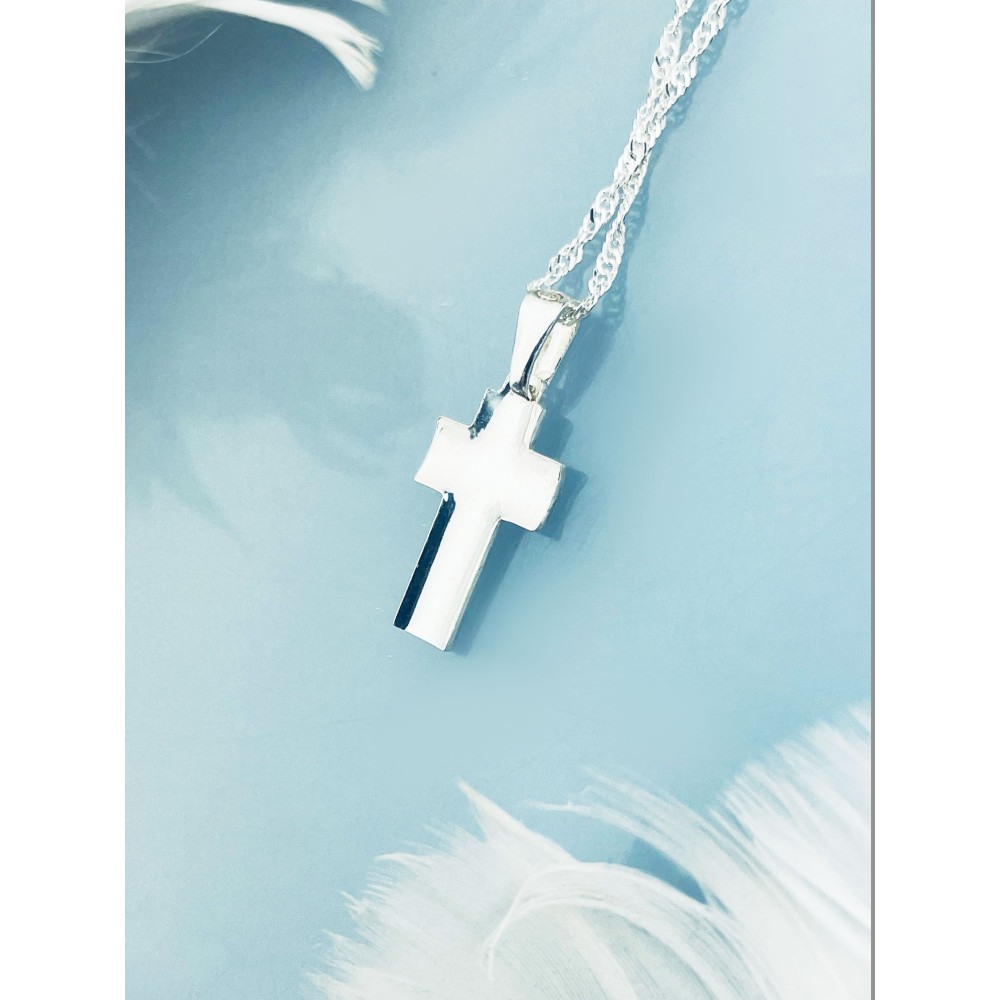Silber Anhänger Kreuz Erstkommunion Taufe