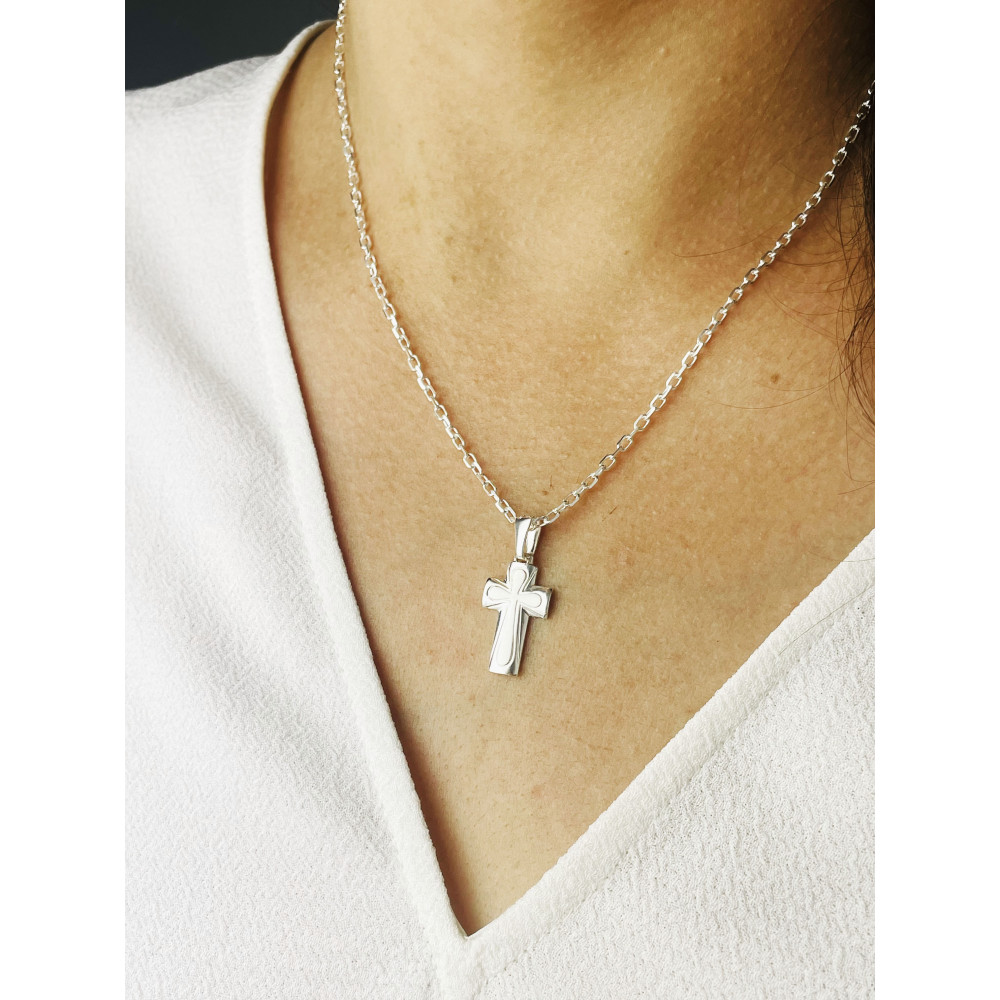 Silber Anhänger Kreuz Erstkommunion Taufe