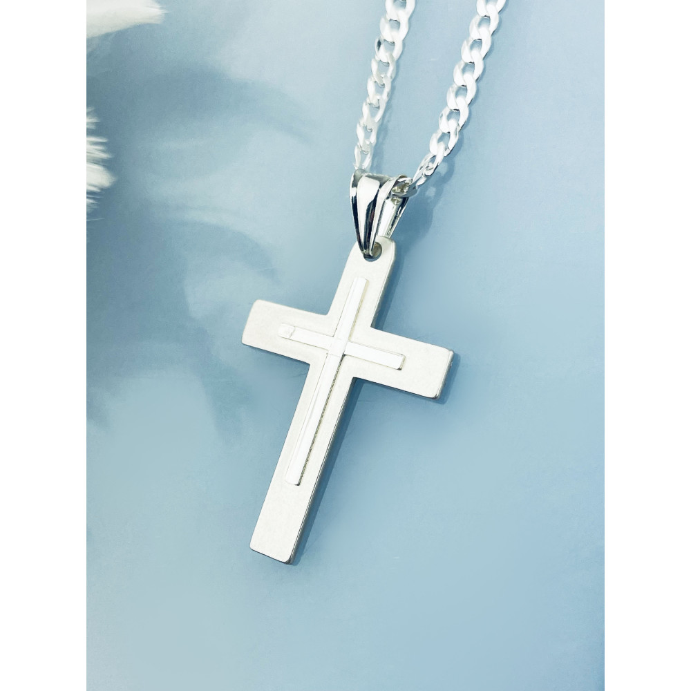 Silber Anhänger Kreuz  Christus Erstkommunion Taufe