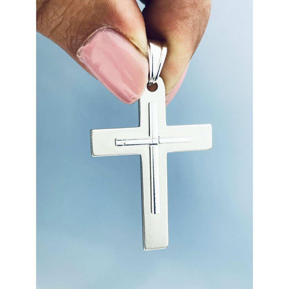 Silber Anhänger Kreuz  Christus Erstkommunion Taufe