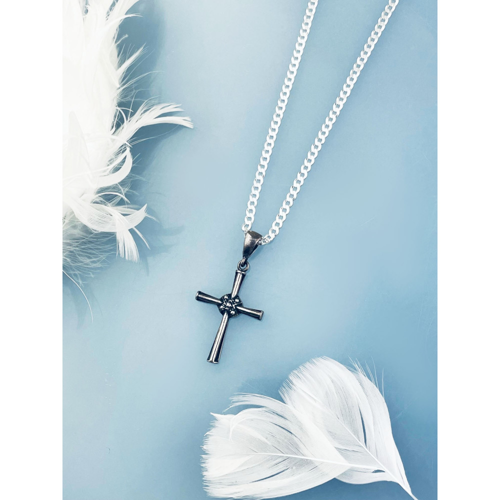 Silber 925er Anhänger Kreuz  Erstkommunion Taufe