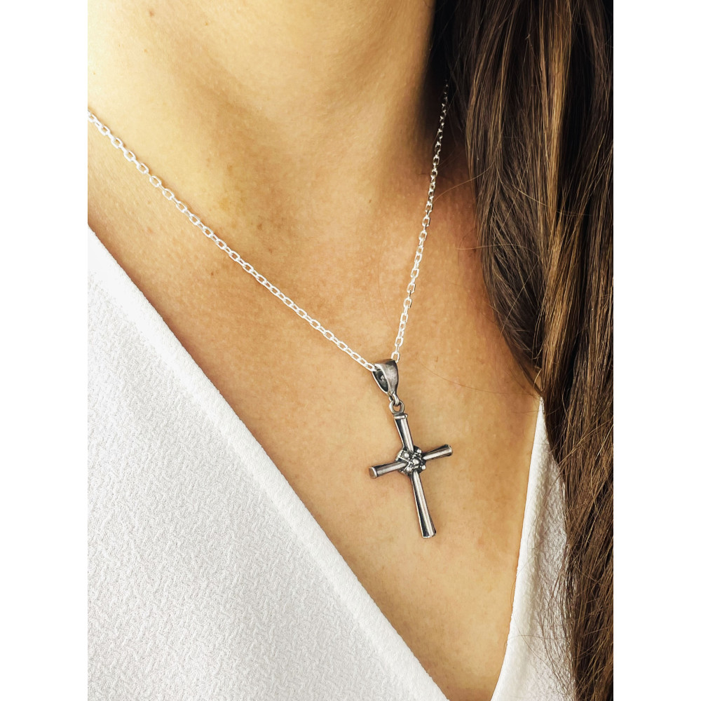 Silber 925er Anhänger Kreuz  Erstkommunion Taufe