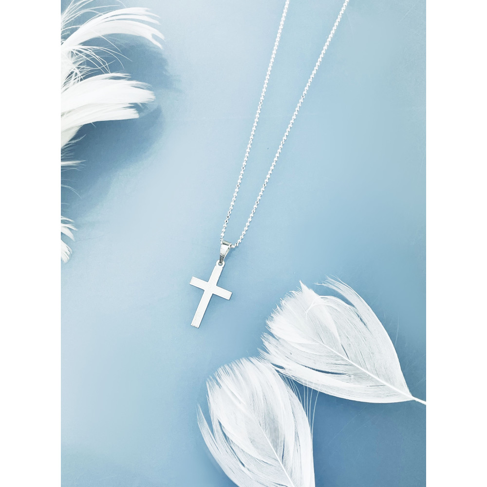Silber Anhänger Kreuz  Erstkommunion Taufe