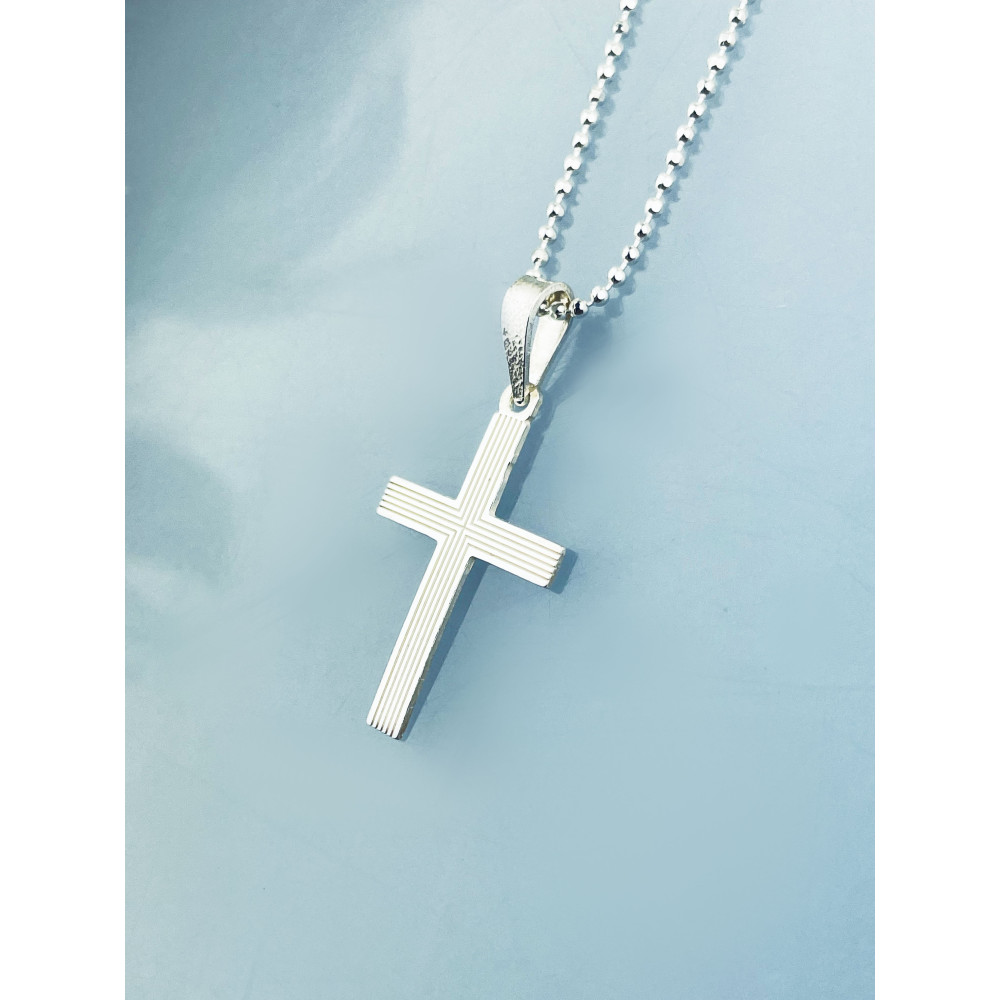 Silber Anhänger Kreuz  Erstkommunion Taufe