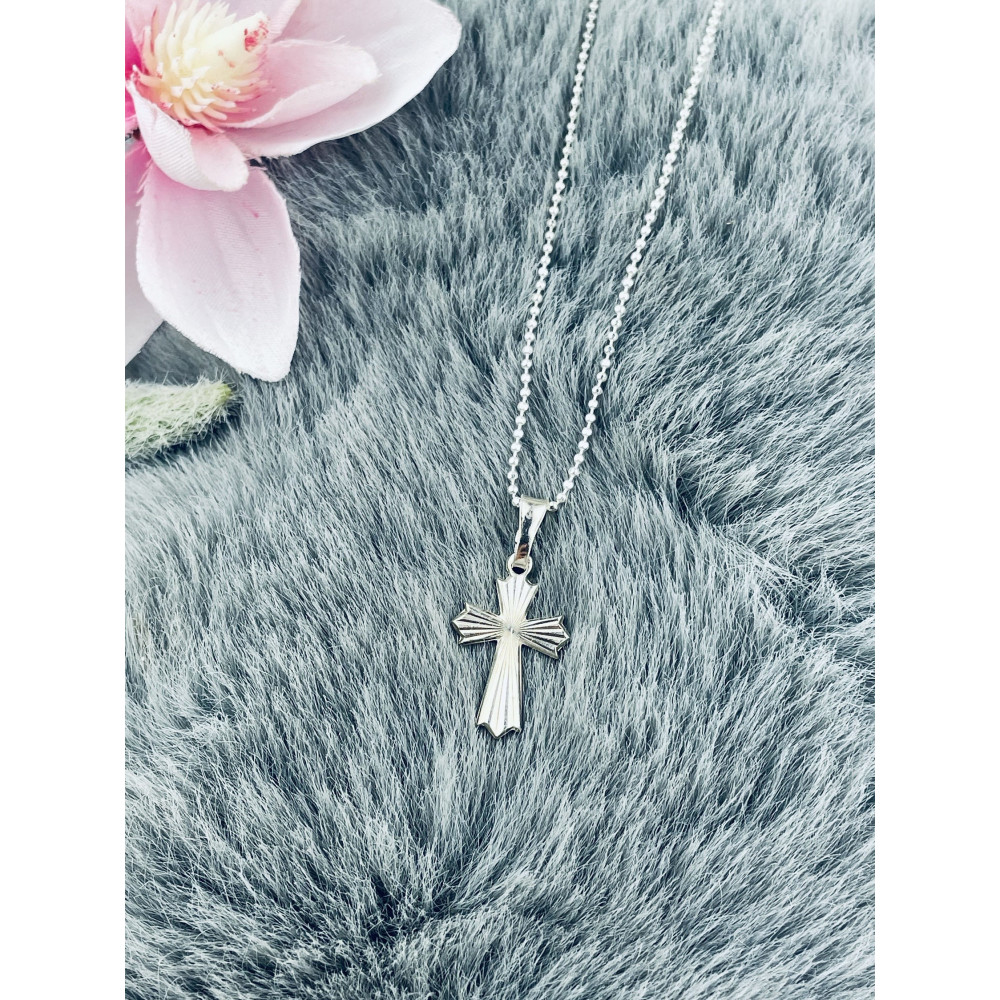 Silber Anhänger Kreuz  Erstkommunion Taufe