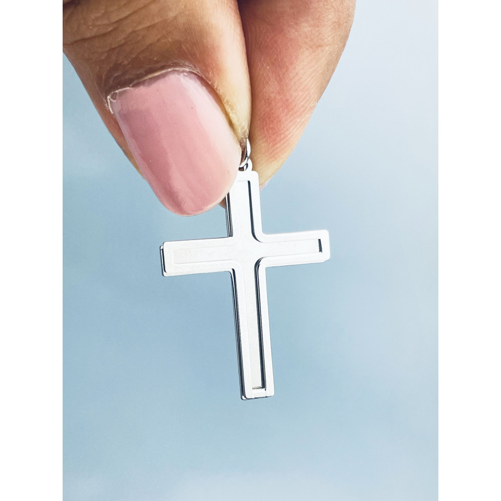 Silber Anhänger Kreuz  Erstkommunion Taufe