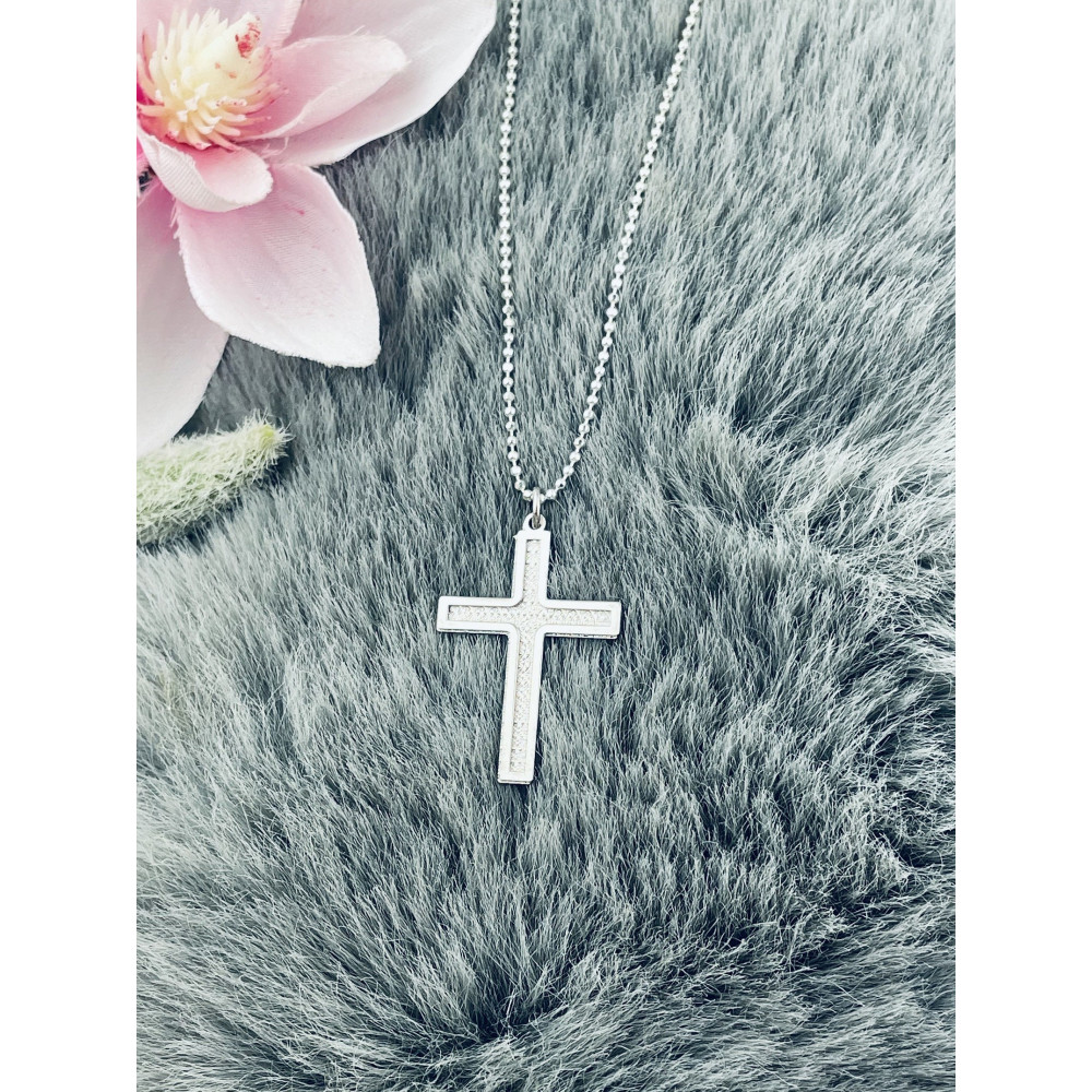 Silber Anhänger Kreuz  Erstkommunion Taufe