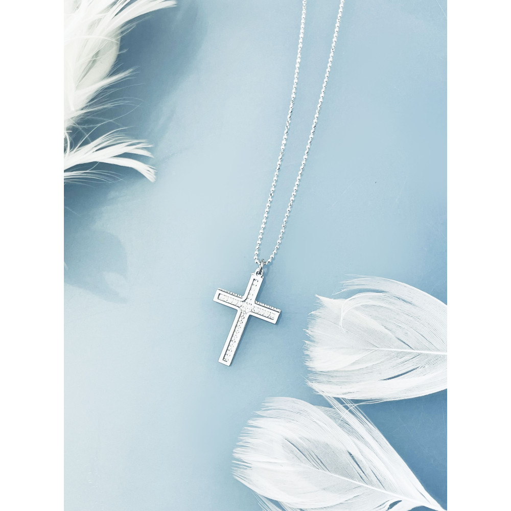 Silber Anhänger Kreuz  Erstkommunion Taufe