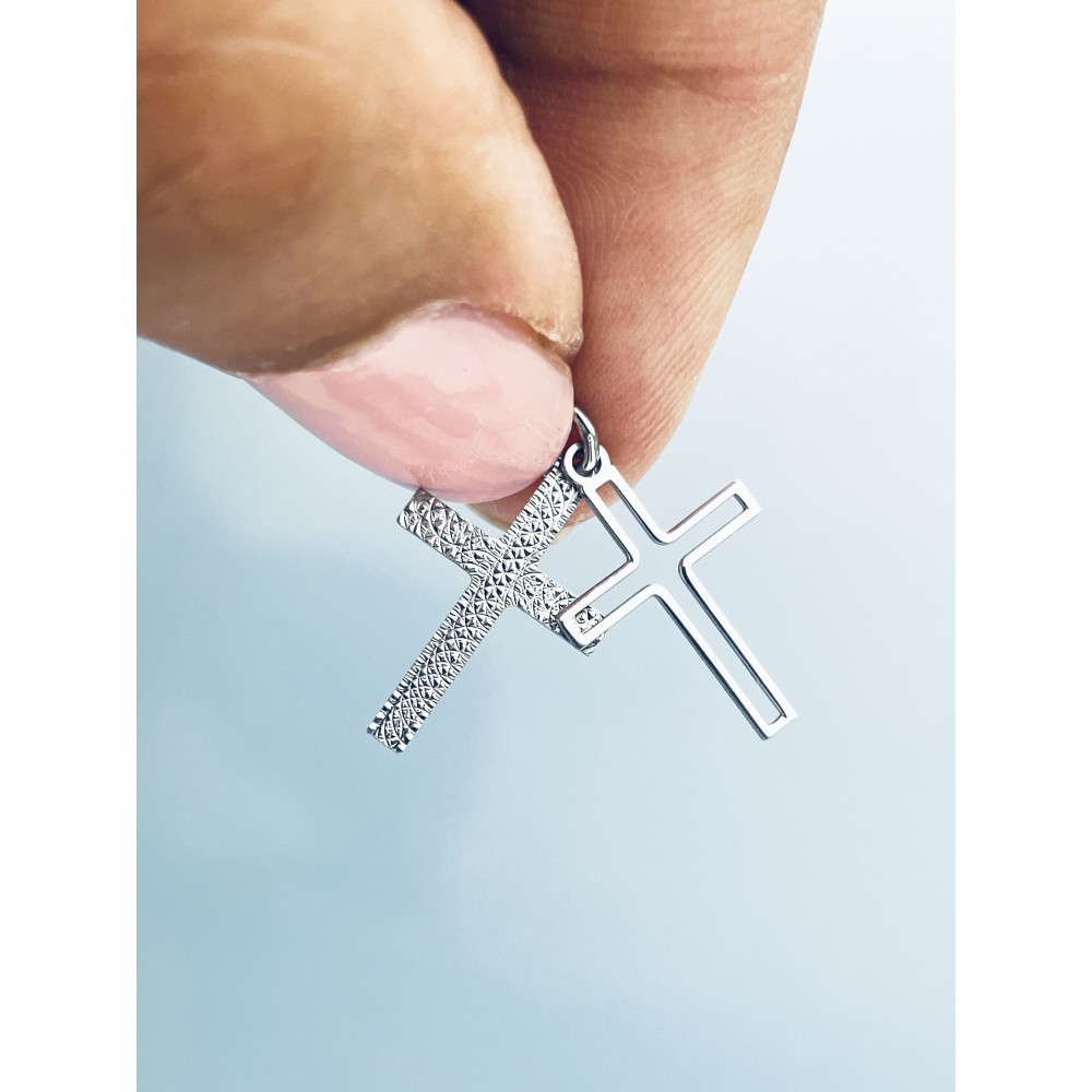 Silber Anhänger Kreuz  Erstkommunion Taufe