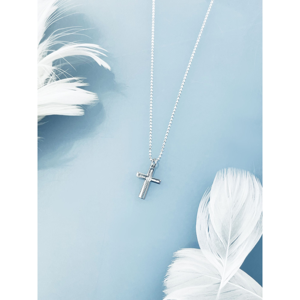 Silber Anhänger Kreuz  Erstkommunion Taufe