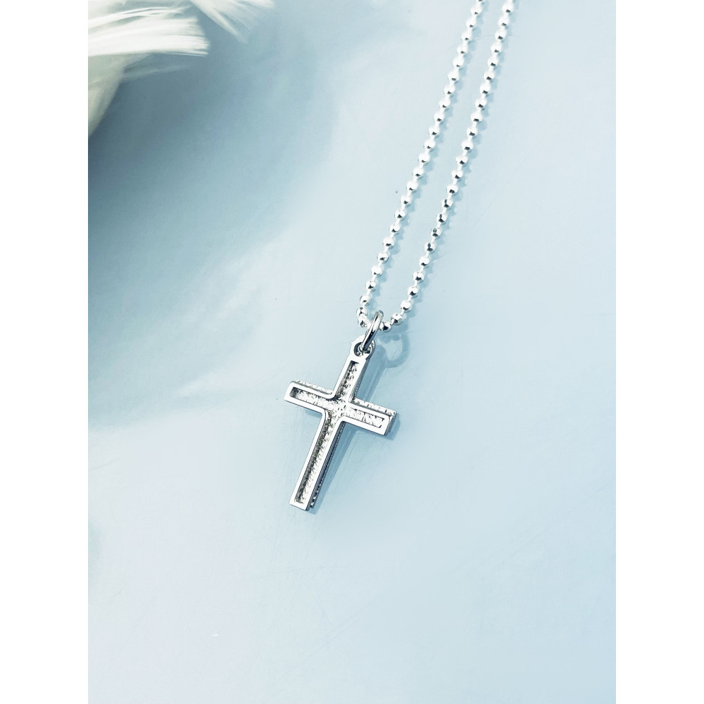 Silber Anhänger Kreuz  Erstkommunion Taufe