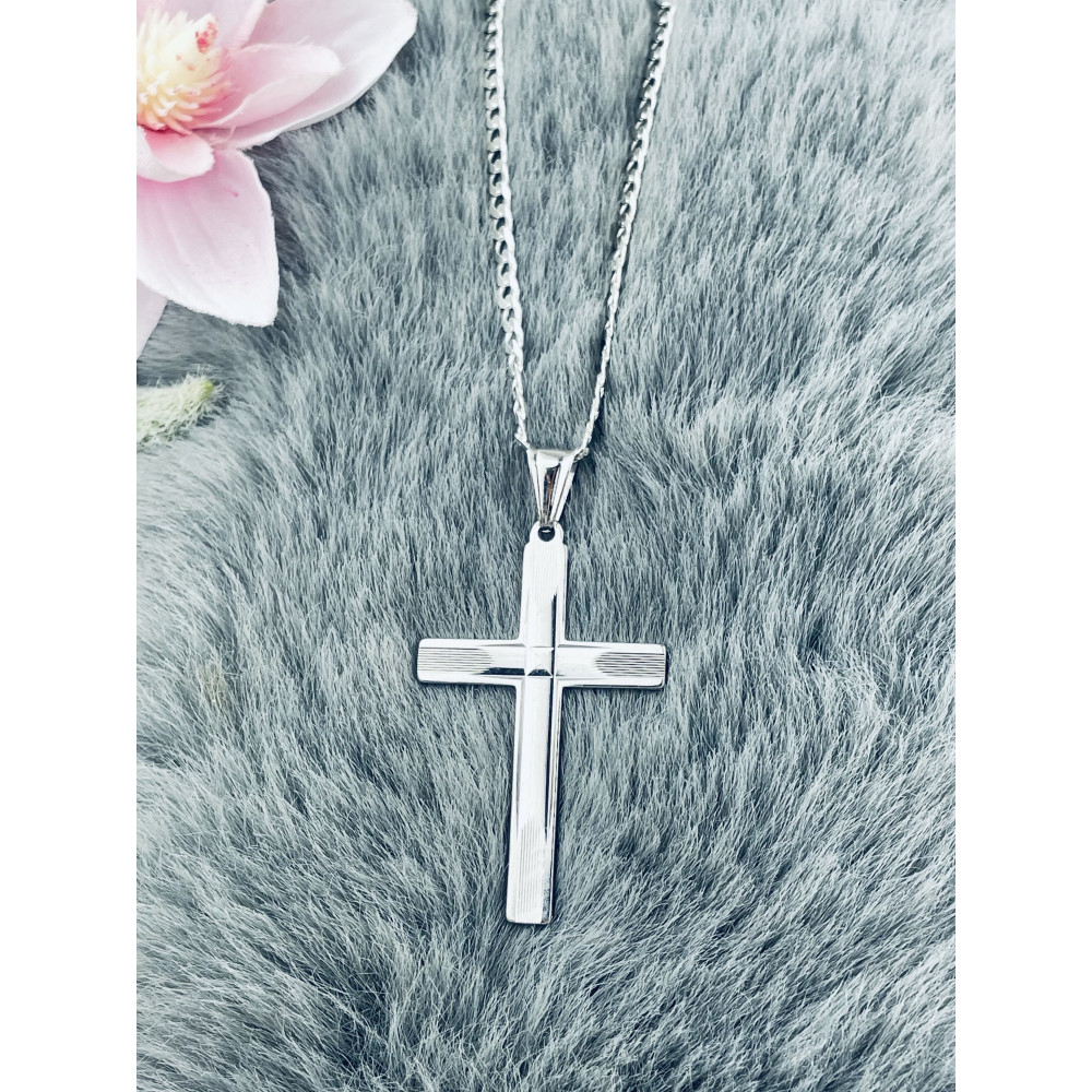 Silber Anhänger Kreuz  Erstkommunion Taufe