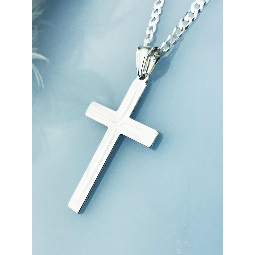 Silber Anhänger Kreuz  Erstkommunion Taufe