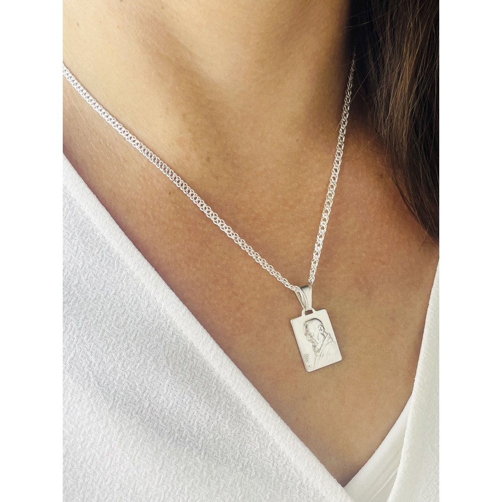 Silber Anhänger Pater PIO Erstkommunion 925er