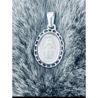 Silber Anhänger Madonna Maria Erstkommunion 925er