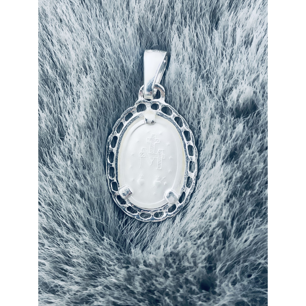 Silber Anhänger Madonna Maria Erstkommunion 925er